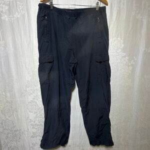 Outer Rim Cargo Pants Large Navy Blue Jersey Lined